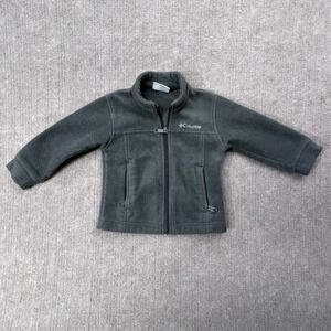Columbia Toddler 2T Gray Fleece Full Zip Jacket‎ Warm Cozy Outdoor Activewear